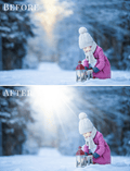 Winter Lights photo overlays