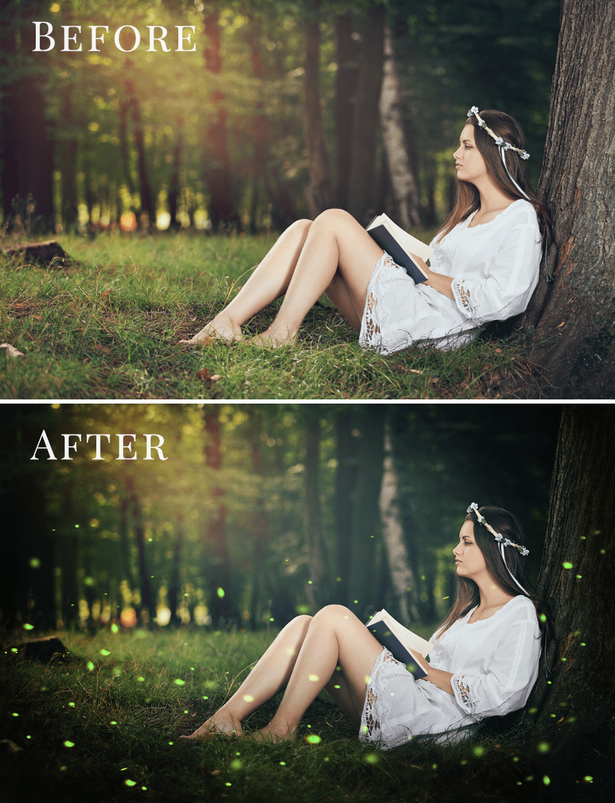 fireflies photo overlays