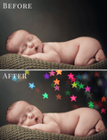 color stars bokeh photo overlays