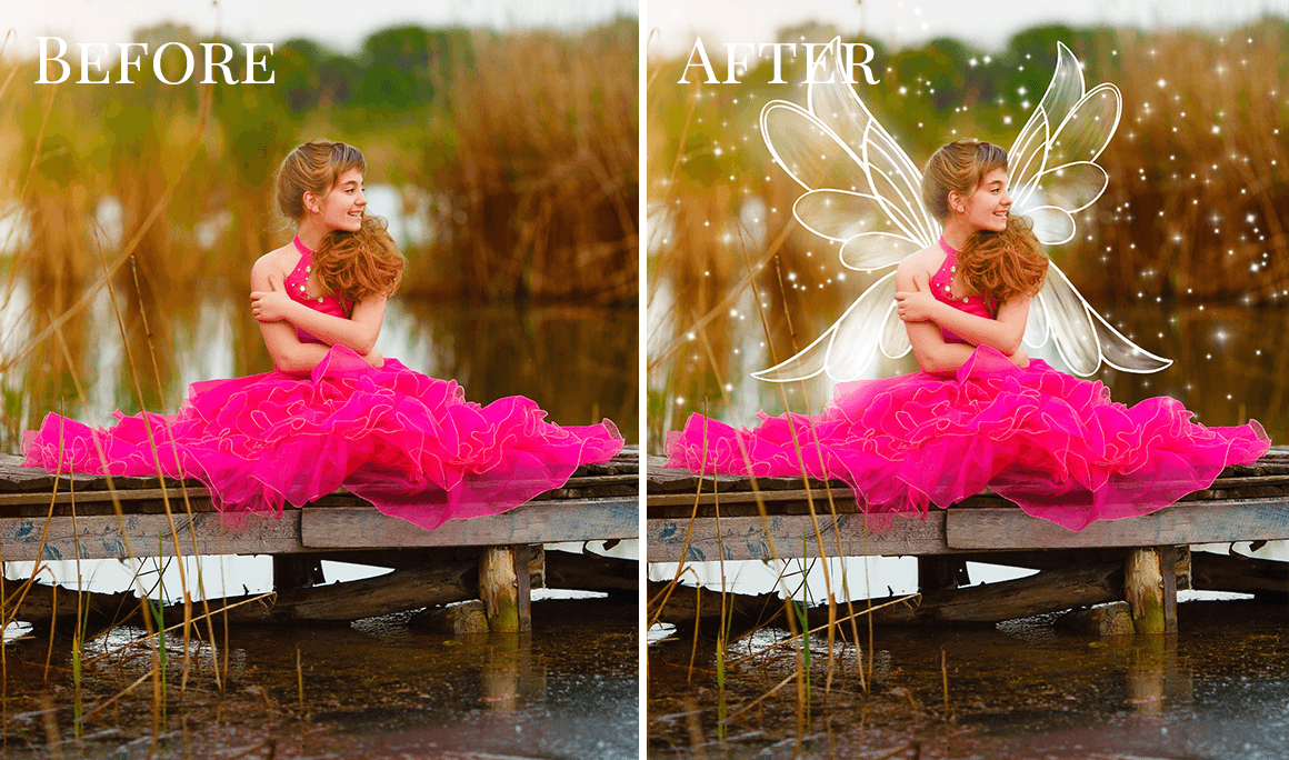fairy wings photo overlays