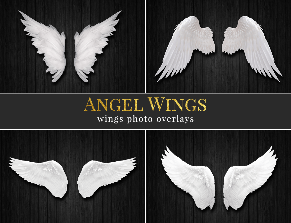 Gold angel wings overlay & Photoshop overlay: Angel wings png By 2SUNS