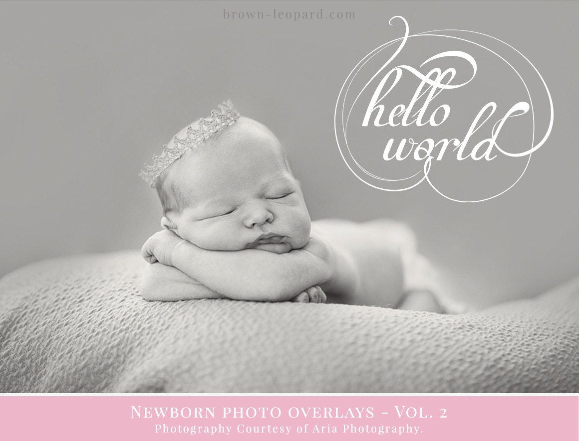 newborn photo overlays