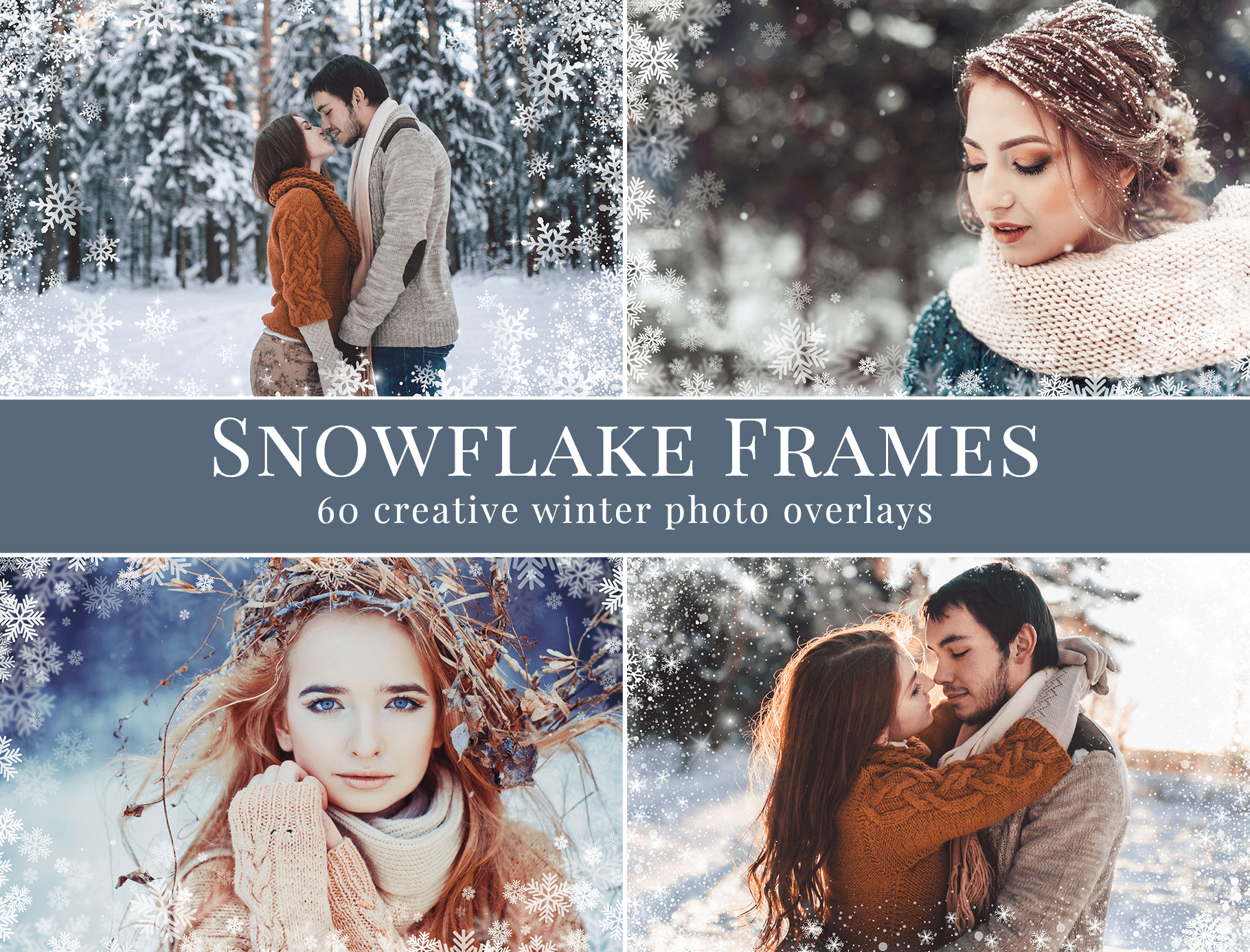 Snowflake Frames photo overlays