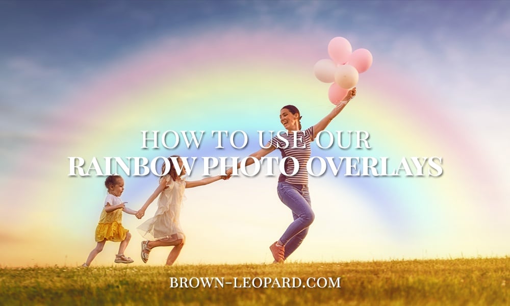 rainbow photo overlays tutorial