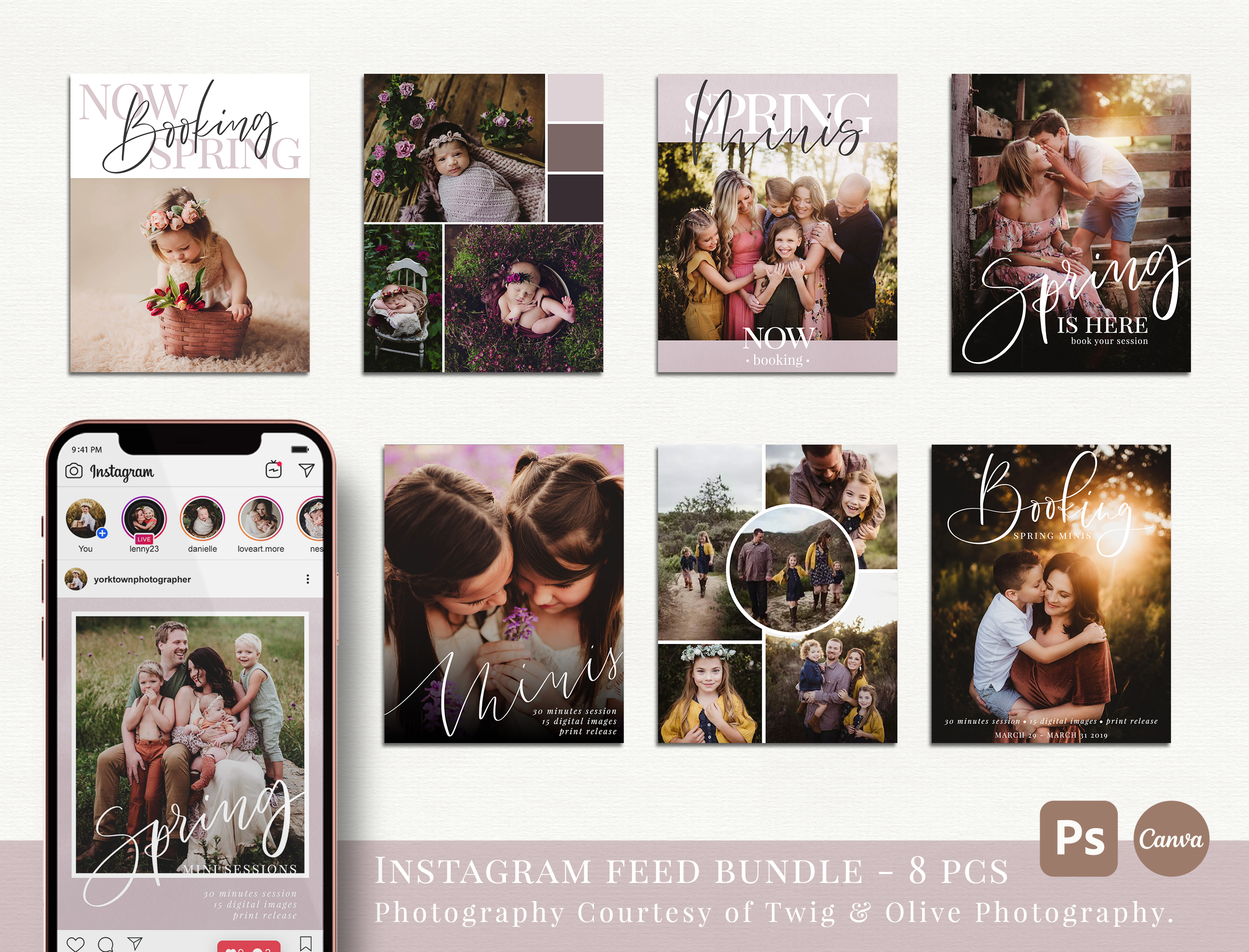 Instagram Feed Bundle - spring minis